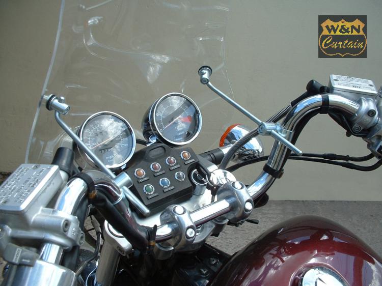 Parabrisas universal para motocicleta, montaje de accesorios para parabrisas  de motocicleta, reparación resistente al desgaste, fácil instalación,  Estilo A DYNWAVEMX Parabrisas de motocicleta